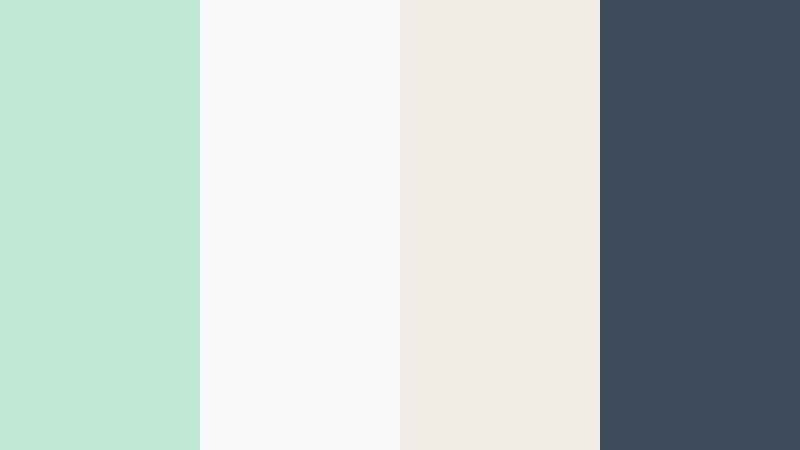 gallery atrium light powdered mint color palette with hex codes