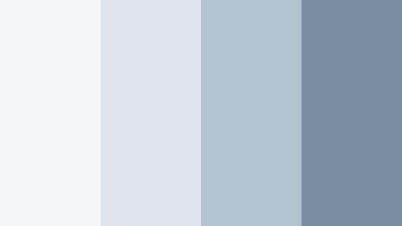 gallery loft calm mist blue color palette with hex codes