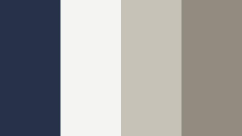 gallery loft modern dusty navy color palette with hex codes