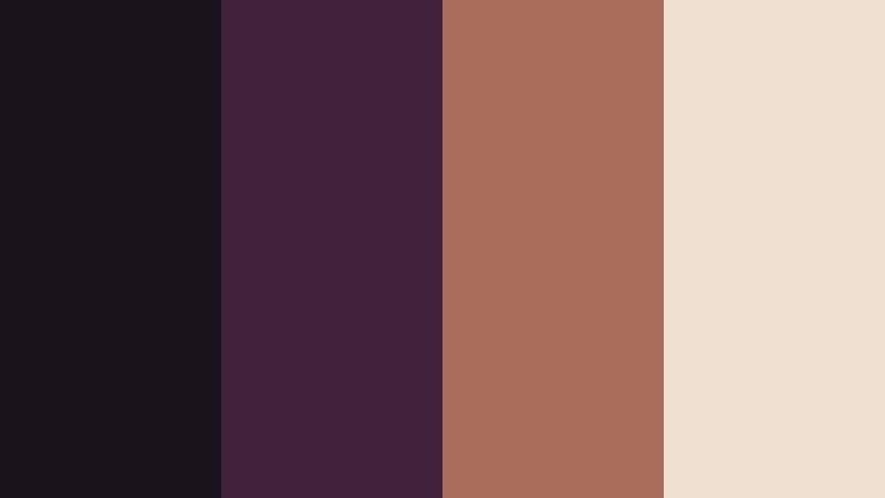 gallery night opening midnight plum color palette with hex codes