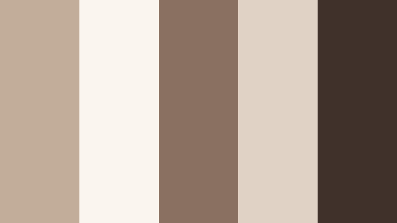 gallery wall chic neutral taupe color palette with hex codes