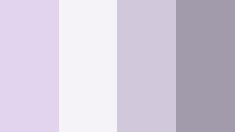 gallery wall minimal creamy lilac color palette with hex codes