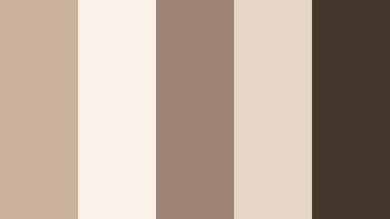 gallery wall neutral creamy taupe color palette with hex codes
