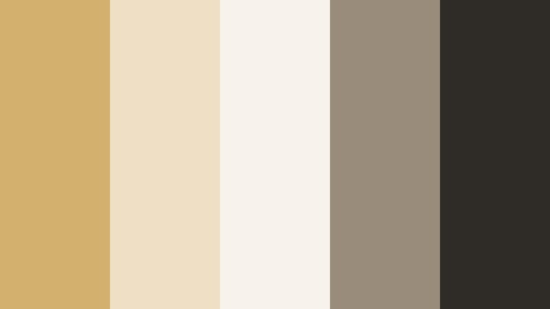 gallery wall neutral golden sand color palette with hex codes