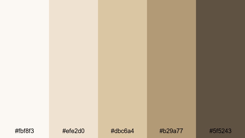 gallery wall neutrals flax color palette with hex codes