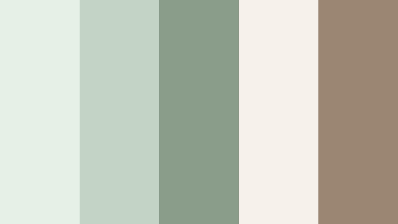 gallery wall whisper pale eucalyptus color palette with hex codes