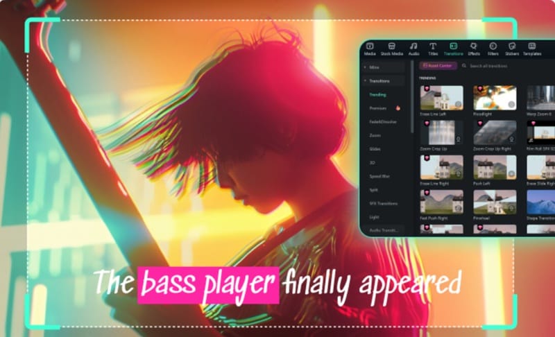 filmora extensive media library