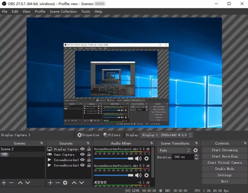 obs studio screen recorder