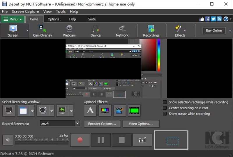debut video capture screen recorder