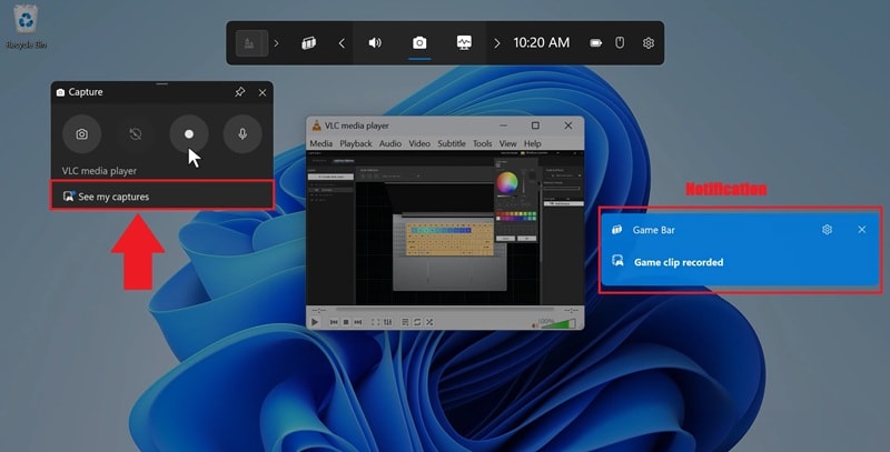 click see my captures