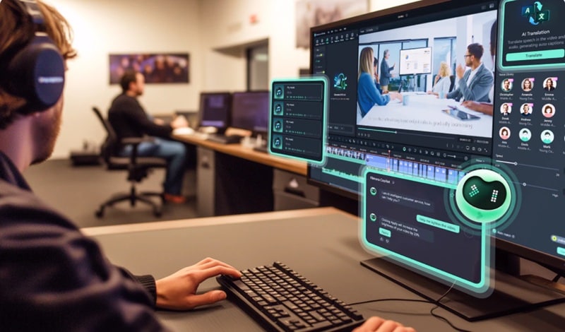 games video editor with ai features