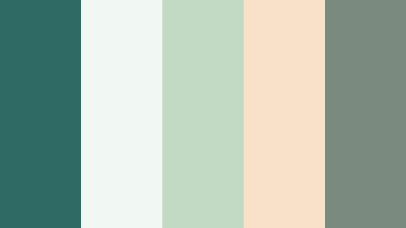 garden party teal mist vintage teal color palette with hex codes