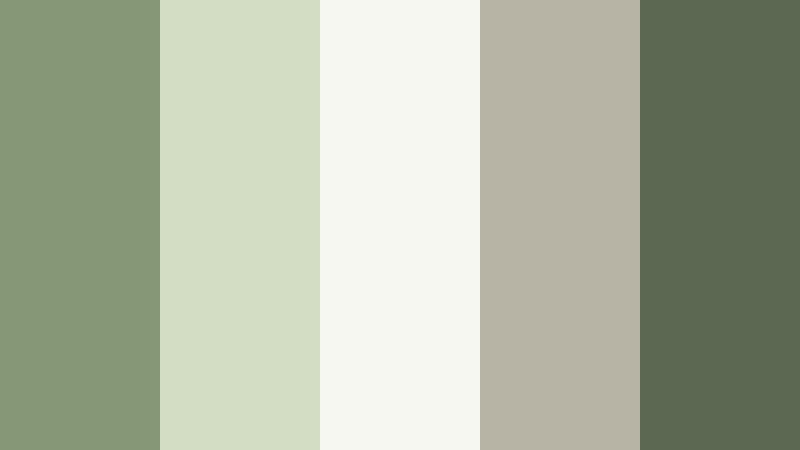 garden studio neutral soft moss green color palette with hex codes