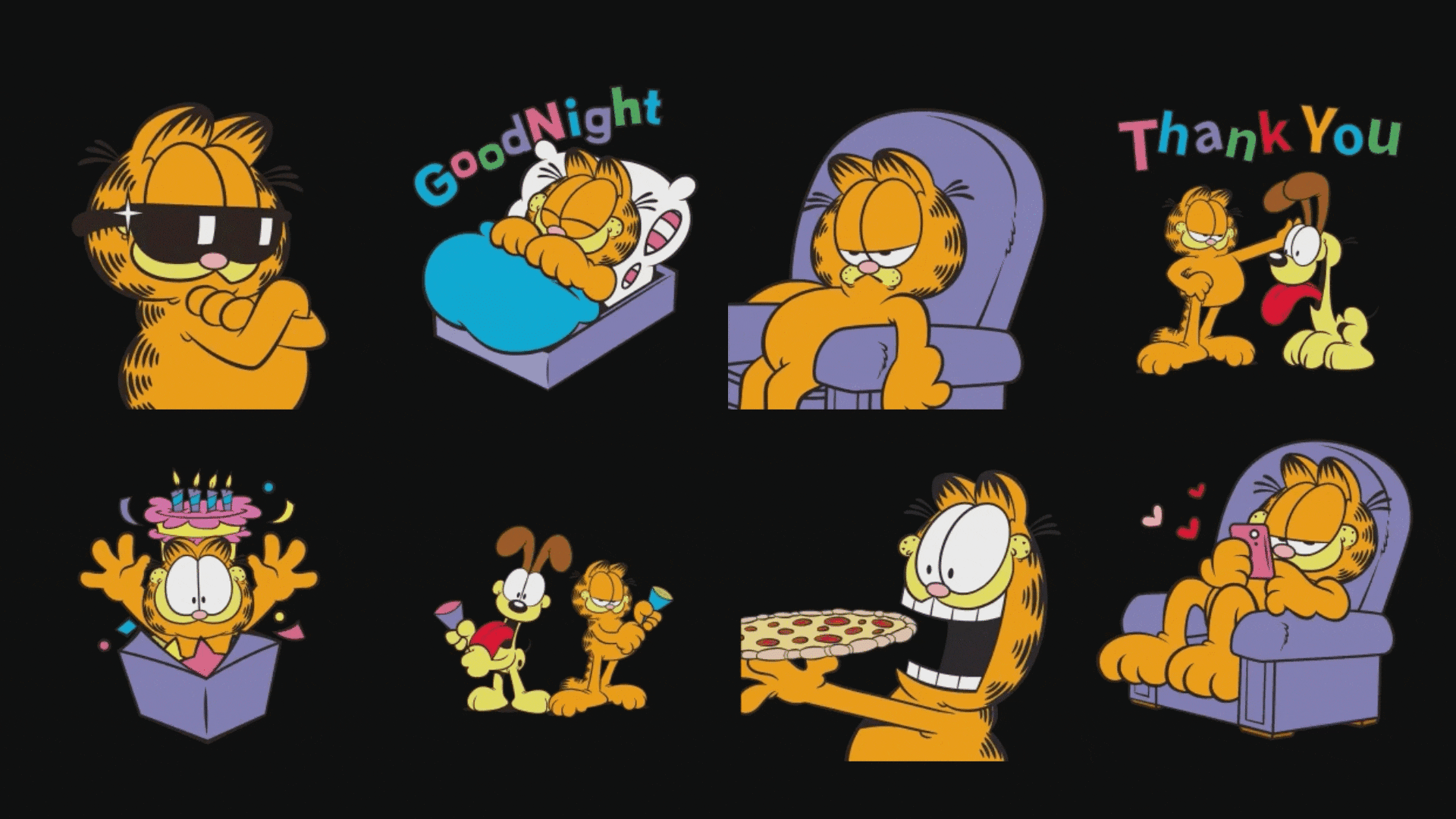 filmora garfield stickers