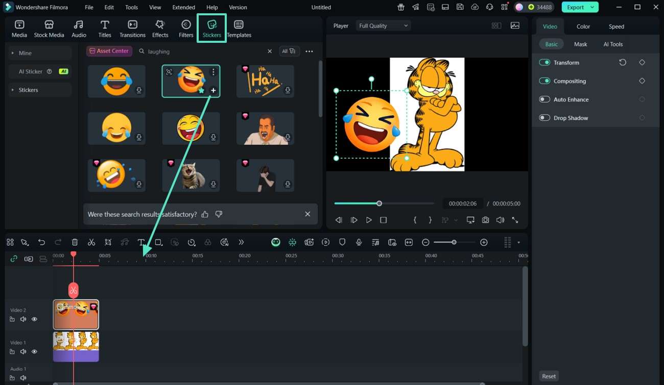locate stickers and add best sticker