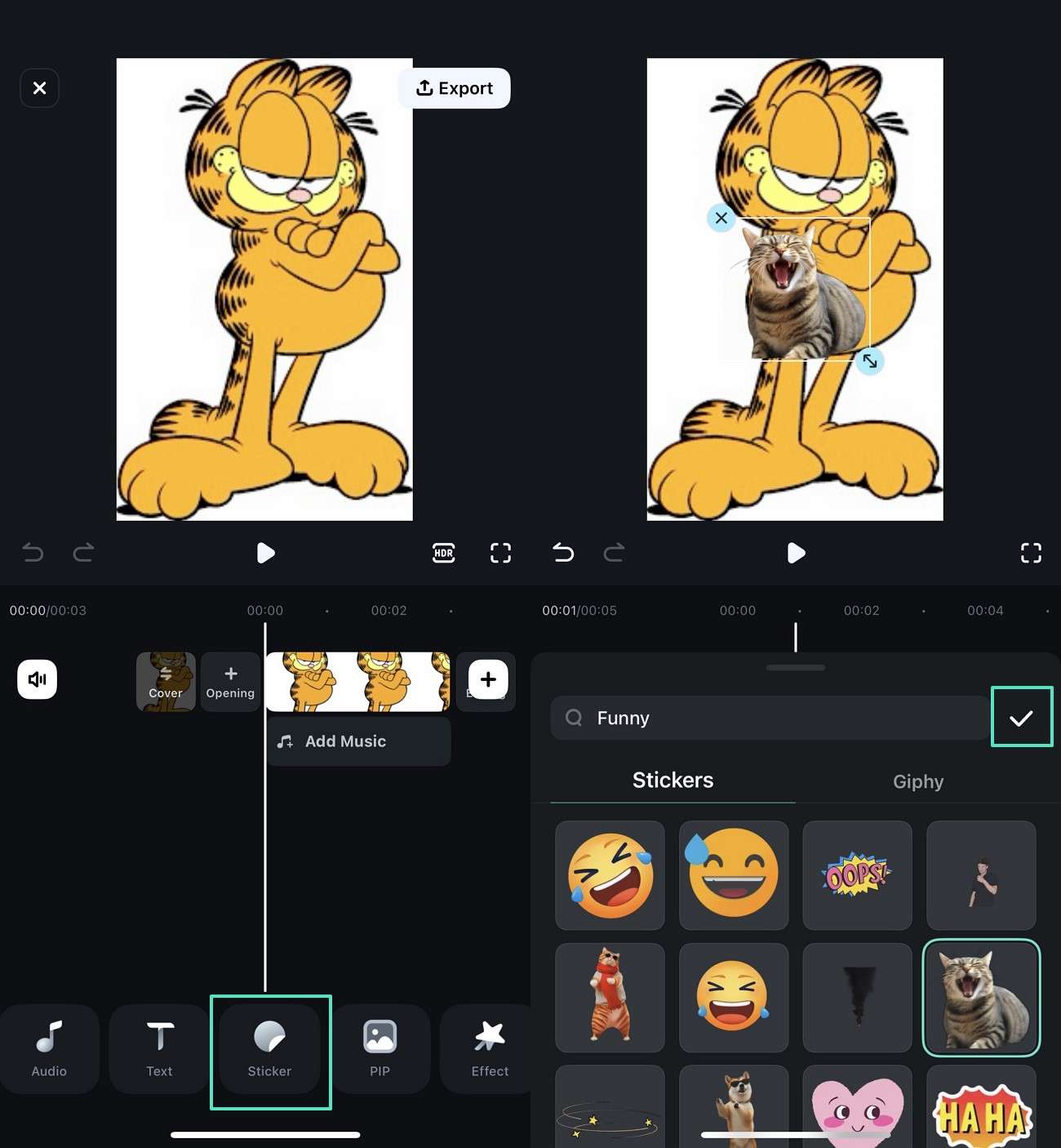 select best sticker adjust position