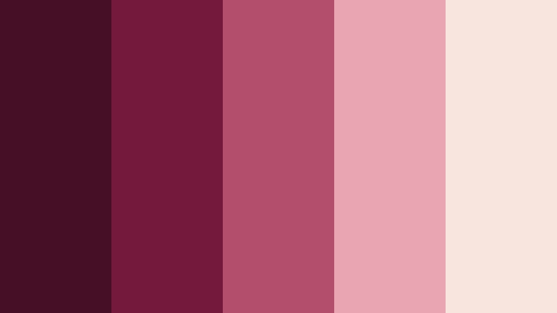 garnet satin luxe burgundy and blush jewelry store color color palette with hex codes