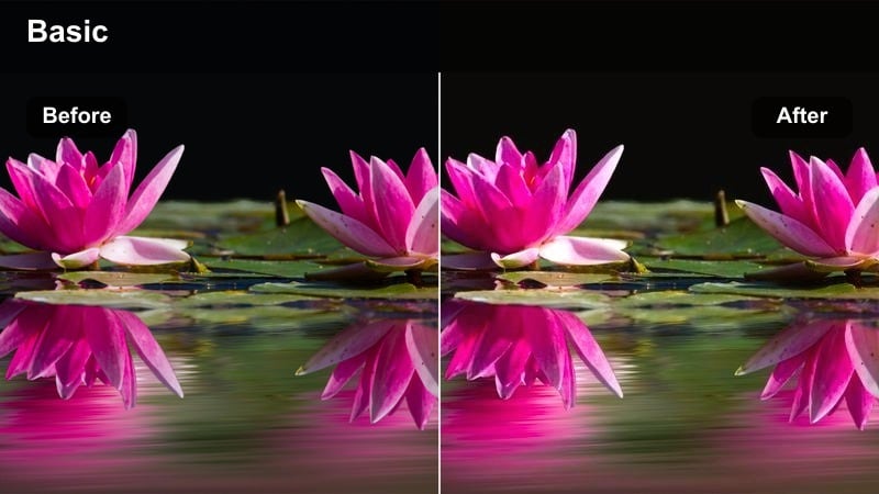 Close-up cinematic view of blue gas flames under a pan in a moody kitchen scene.