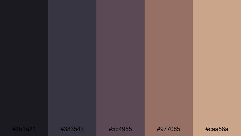 gaslight alley noir victorian color palette with hex codes