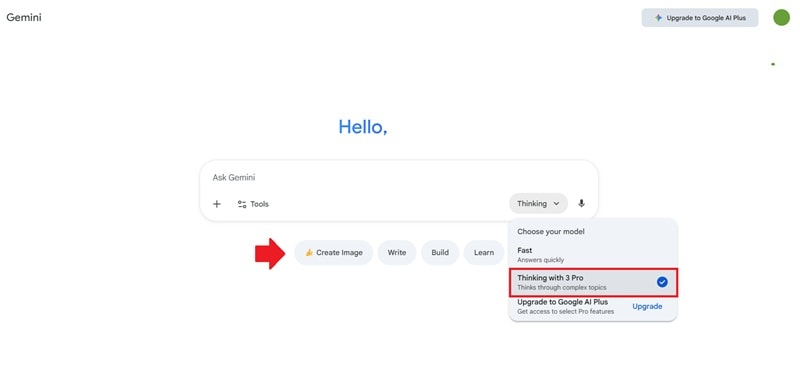 ai generated image with gemini 3