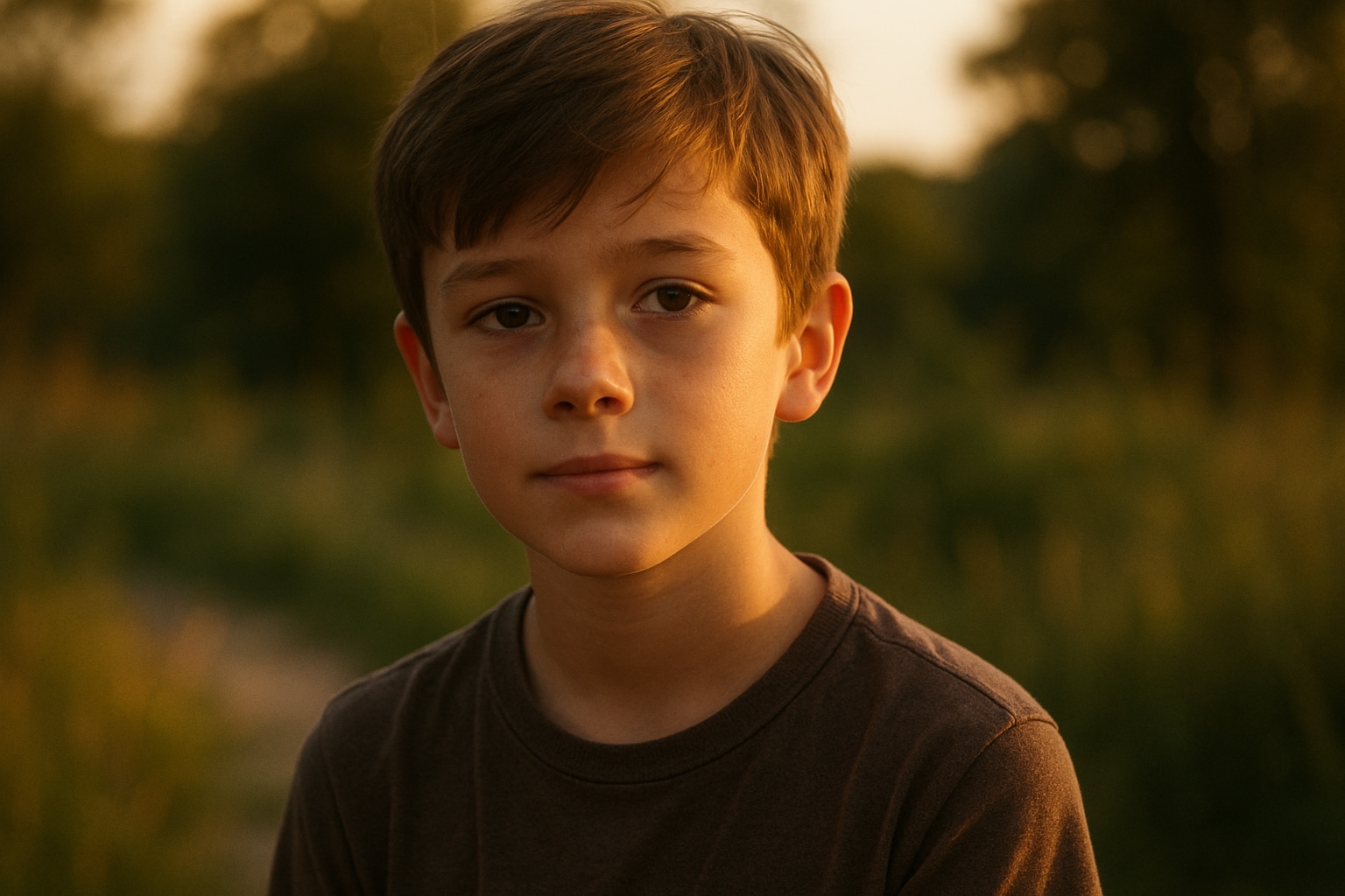 golden hour portrait