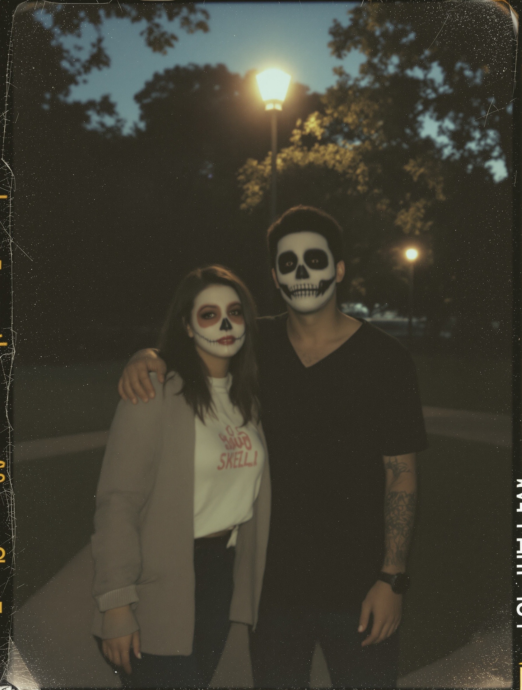 polaroid style ai portrait photo