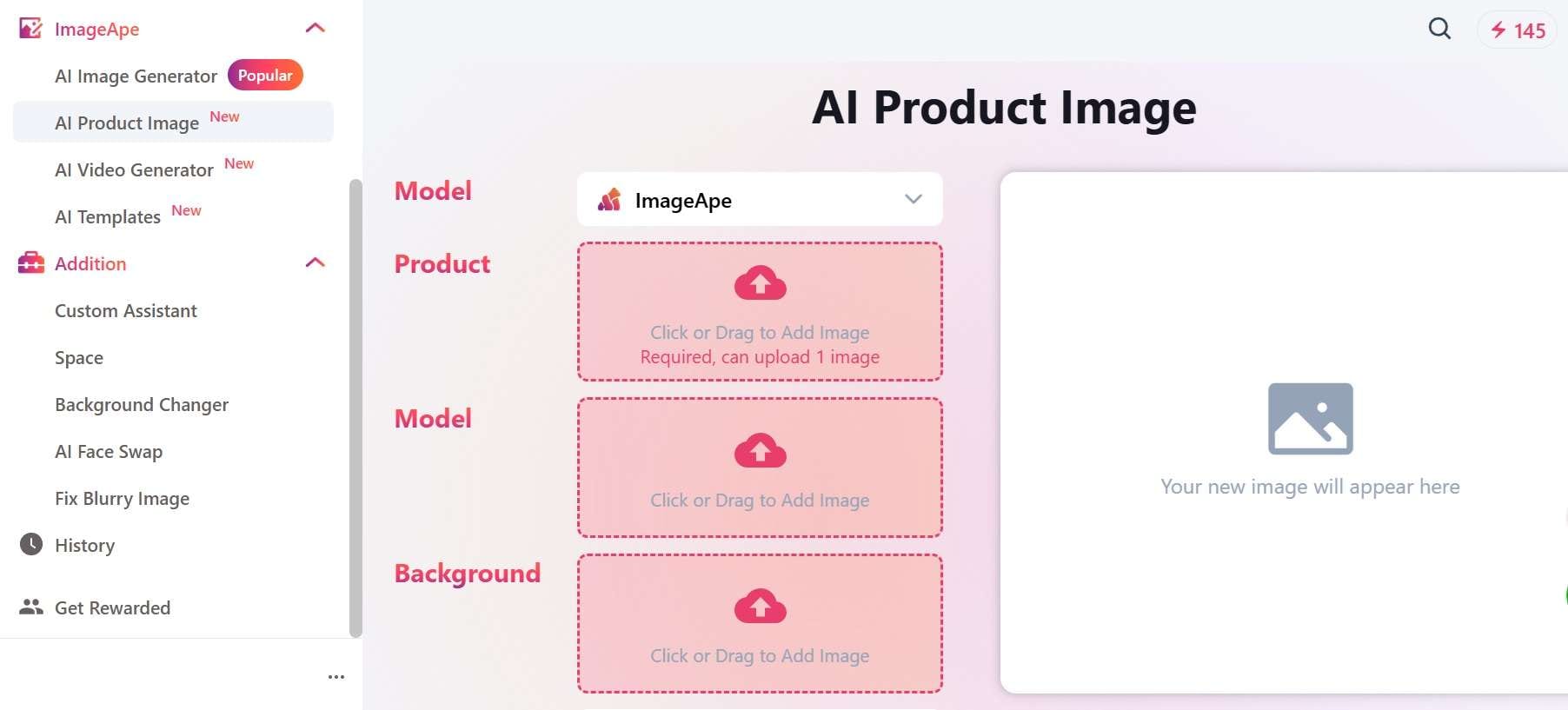 imageape ai product image generator