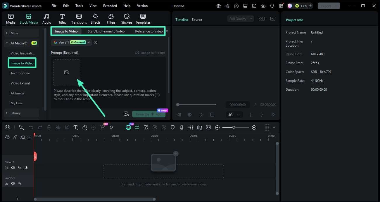import image into filmora