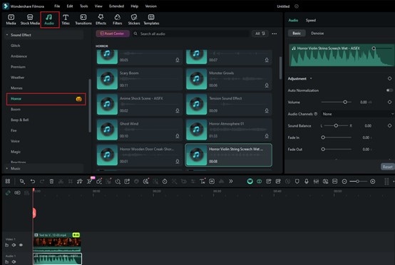 Text-to-video feature interface