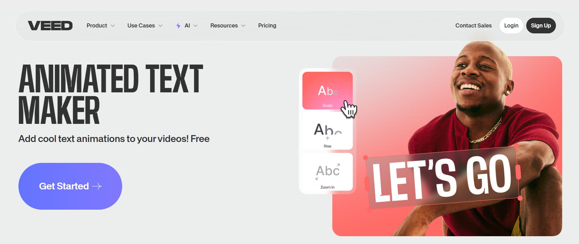veed.io animated text maker