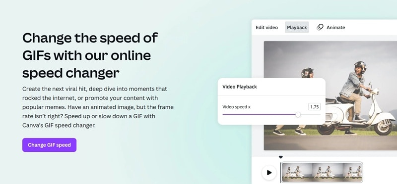 canva gif speed changer