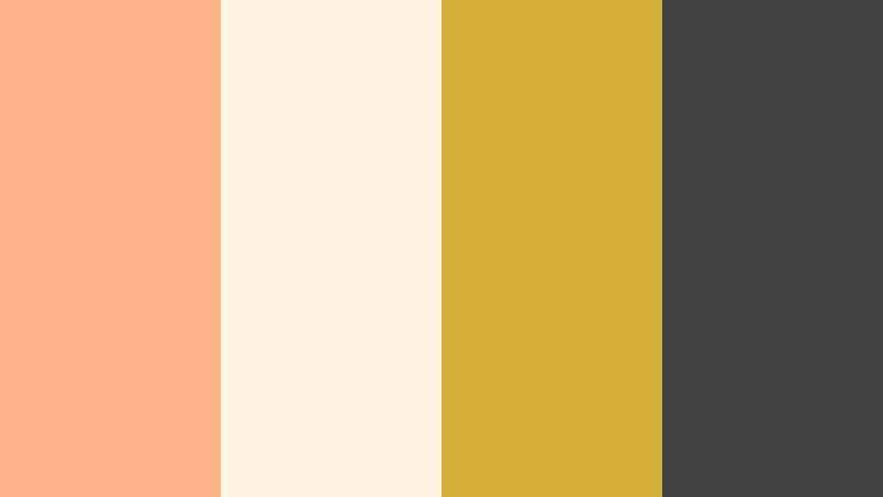 gilded apricot minimalism sunset apricot color palette with hex codes