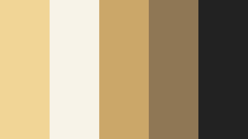 gilded minimal studio wheat gold color palette with hex codes