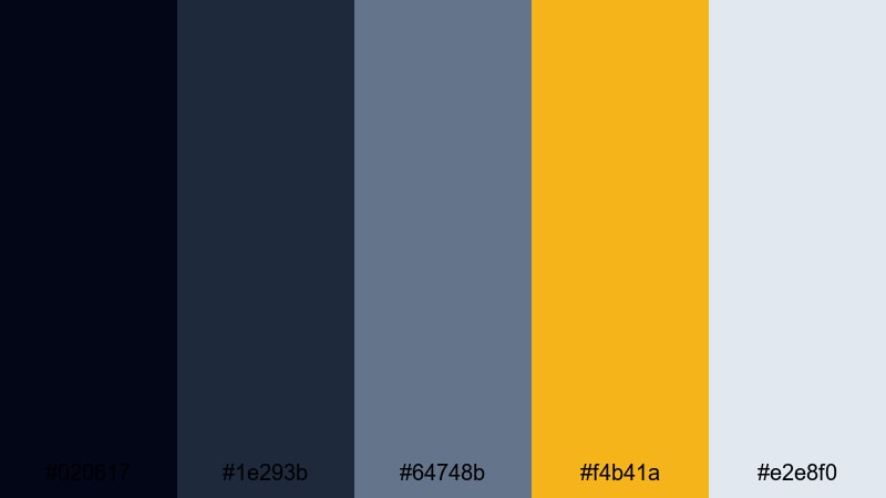 gilded navy minimal gold blue color palette with hex codes