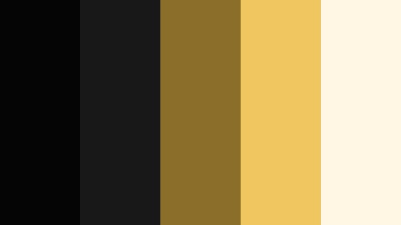 gilded night premiere noir black color palette with hex codes
