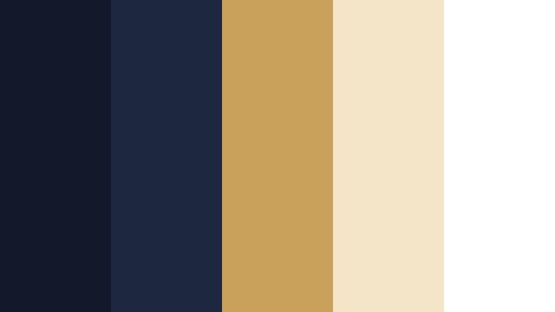 gilded premiere night eclipse navy color palette with hex codes