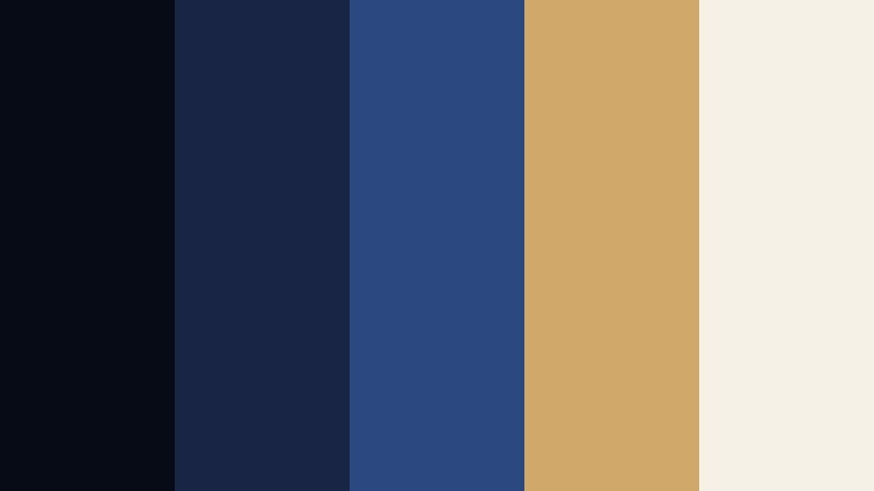 gilded star horizon starry night blue color palette with hex codes