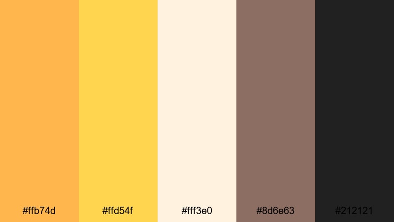 gilded twilight frames sunset color palette with hex codes