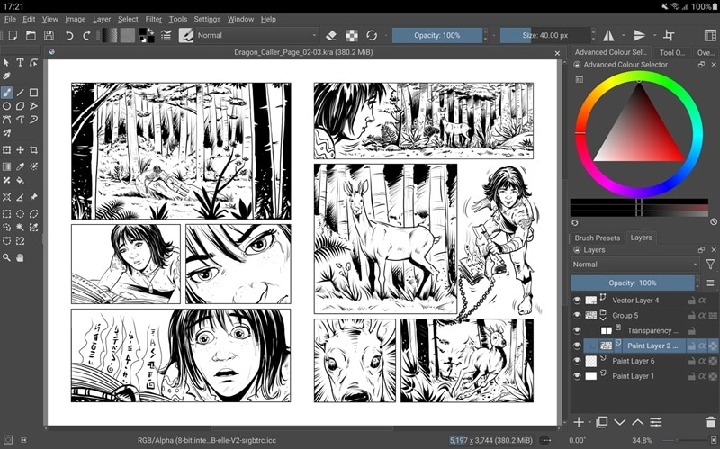 krita tablet top gimp alternative