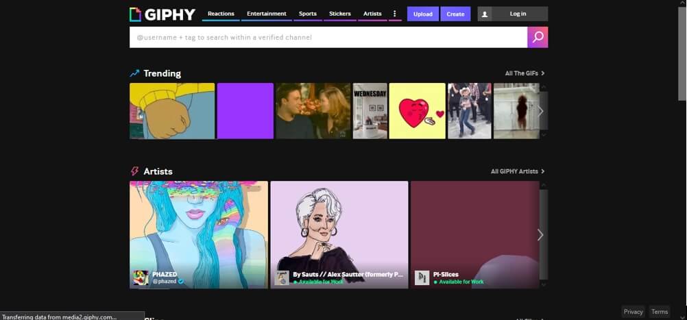 Giphy stickers for Vimeo