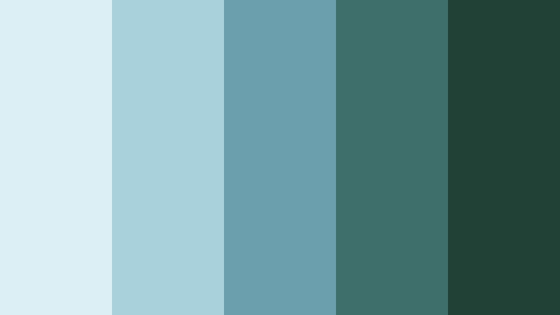 glacial pine valley cool glacier blue color palette with hex codes