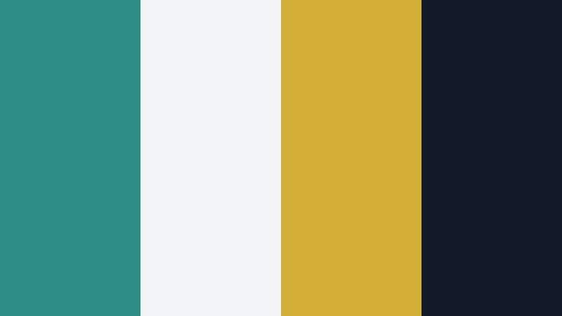 glacier gold signature glacier teal color palette with hex codes