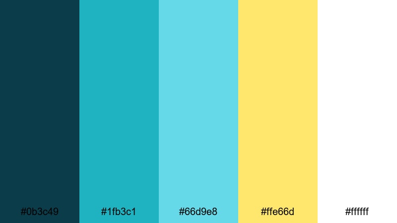 glacier lake pop mountain color palette with hex codes