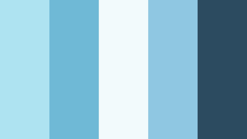 glacier morning mist arctic blue color palette with hex codes
