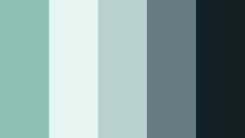 glass dashboard misty jade color palette with hex codes