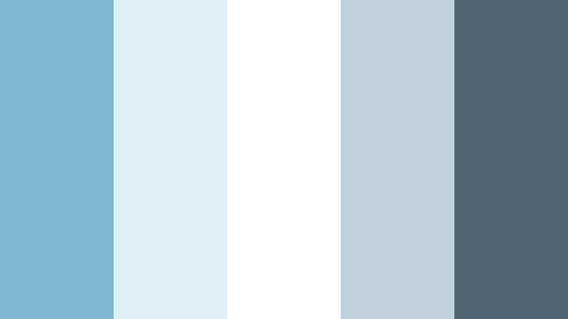 glass dock interface soft sea blue color palette with hex codes