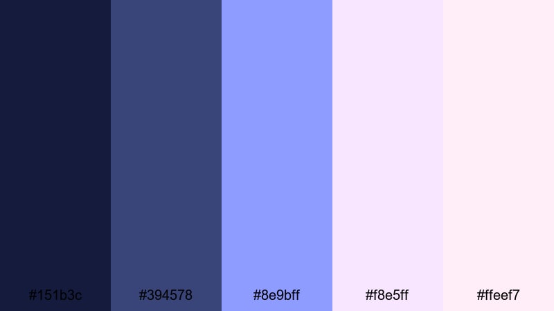 glass slipper glow fairy tale color palette with hex codes