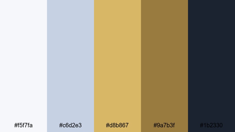 glass tower gilded gold color palette with hex codes