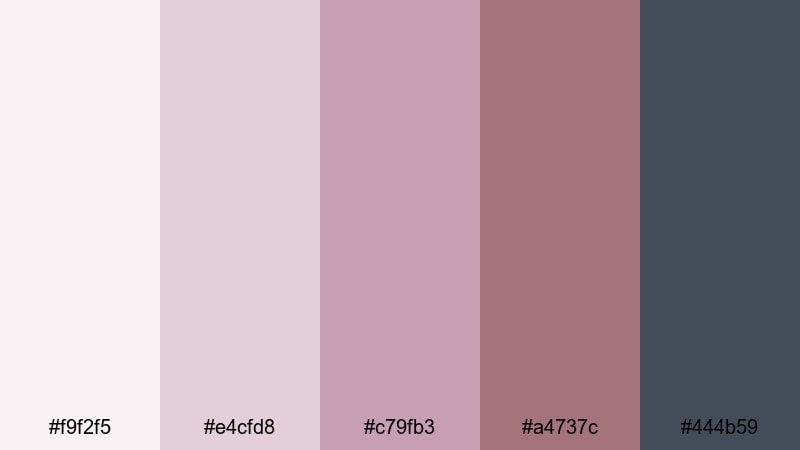 glass tower rose gold rose gold pink color palette with hex codes