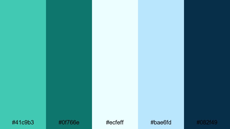 glass ui gradients sea green color palette with hex codes